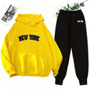 2025 New Women's Matching Set Hooded Sweatshirt and Jogger Pants Casual Streetwear Outfit Fall Winter Lounge Female Wear Hoodie