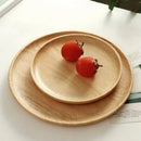 Japanese-Style Wooden Tray Oak Afternoon Tea Dessert Plate Pastry Wooden Dish Kitchen Storage Tray