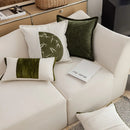 30x50/45x45cm Green Bamboo Throw Pillowcover Chinese Style National Styl Cushion Cover Embroidery Splicing Decoration Pillowcaer