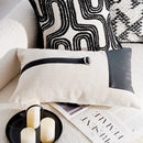 30x50/45x45CM French Retro Throw Pillow Cover Black Luxury Stamping Waist Cushion Cover Decor Home Decorative Pillowcase 2025