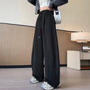 Sports Pants for Women Spring Autumn New Style High-waisted Slim Loose Wide-leg Versatile Casual Sweatpants