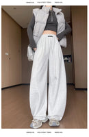 Sports Pants for Women Spring Autumn New Style High-waisted Slim Loose Wide-leg Versatile Casual Sweatpants