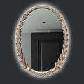 Round Decoration Mirror Clear Unique Creative Restaurant Fashion Chinese Style Mirror Luxury Large Espelho House Decoration