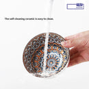 3Pcs Ceramic Bowl Set 4.5-Inch Rice Bowl Microwave Safe Home Dinning & Restaurant High Quality Ceramic Soup Bowl Set