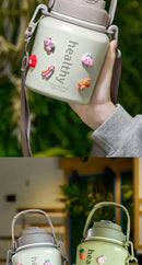 Stainless Steel Vacuum Flask, Outdoor Portable Keeps Cold and Heat, Thermal Bottles, Drinkware