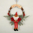 30CM Christmas Decoration Garland Front Door Window Decoration Christmas Wreath Pendant Ornament Navidad New Year Party Supplies