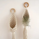 1pc Macrame Plant Hanger Tapestry Wall Hanging Planter Basket Flower Pot Holder For Bedroom Living Room Home Decor