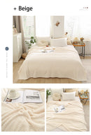 Coral Fleece Blankets For Beds 300gsm Spring Summer Soft Fluffy Faux Fur Mink Throw Solid Sofa Cover Bedspread Plaid Blankets