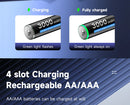 CITYORK 1.5V AA Li ion Rechargeable Battery 3000mWh 1.5 V AA Lithium ion Rechargeable Batteries With1.5V AA AAA Battery Charger