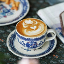 Vintage ceramic coffee cups and plates, English romantic dining plates, teapot cups and plates set, exquisite afternoon tea cups