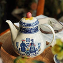 Vintage ceramic coffee cups and plates, English romantic dining plates, teapot cups and plates set, exquisite afternoon tea cups