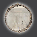 Round Decoration Mirror Clear Unique Creative Restaurant Fashion Chinese Style Mirror Luxury Large Espelho House Decoration