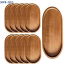 NEW Tableware Solid Wood Round Dessert Plate Japanese-style Wooden Tray Snack Plate Dried Fruit Plate Wooden Plate
