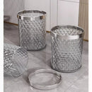 Luxury Trash Can Household Living Room Bedroom Trash Can Without Lid Large Capacity Lightweight Garbage Bin Waste Paper Basket