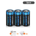 CITYORK 1.5V D Size Battery USB Rechargeable Li-ion Batteries D Lipo R20 LR20 Battery for Gas Stove RC Camera Drone Accessories