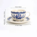 Vintage ceramic coffee cups and plates, English romantic dining plates, teapot cups and plates set, exquisite afternoon tea cups