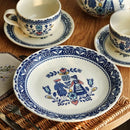 Vintage ceramic coffee cups and plates, English romantic dining plates, teapot cups and plates set, exquisite afternoon tea cups
