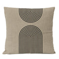 Black Geometric Pillow Cover Home Decor Arch Line Boho Bohemia Throw Pillow Case Modern Living Room Decorative Sofa Cushion