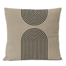 Black Geometric Pillow Cover Home Decor Arch Line Boho Bohemia Throw Pillow Case Modern Living Room Decorative Sofa Cushion