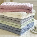 100% Bamboo Fiber Blanket Cooling Antibacterial Towel Quilt Summer Solid Color Bedding For Children Single Double Bed Blanket