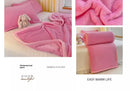 Home Textiles Flannel Blanket Air Conditioning Blanket Thin Spring Summer Fleece Blanket Office Nap  Blanket Multi-size Optional