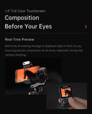 Hohem Official iSteady M7 Smartphone Stabilizer Ai Face Tracking 3-Axis Phone Gimbal Built-in Selfie Stick iPhone/Android Gimbal