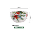 1PC Creative Kitchen Ceramic Plates Exquisite Christmas Tableware Steak Pasta Salad Plates High-quality Ceramic Dinner Plates