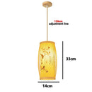 Japanese Bamboo Chandelier Chinese Style Rattan Woven Hanging Light Ceiling Lamp for Home Cafe Bar Decorate Restaurant Lighting