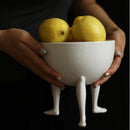 Ceramic Tray, Fruit Bowl, Interesting Abstract Human Legs, Tripod, Appetizer, Tray, Storage Container, Jewelry Storage Tray