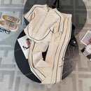 Fashion Sportswear Set for Women's Summer New Style Western-style Age Reducing Korean Casual Wide Leg Pants Two-piece Set
