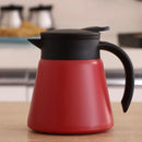 600ml Stainless Steel Thermal Coffee Carafe Double Wall Thermos Carafes for Home, Office, Keep Beverages Hot - garrafa térmica