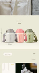 Stainless Steel Vacuum Flask, Outdoor Portable Keeps Cold and Heat, Thermal Bottles, Drinkware