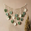 1 Set Beautiful Room Decoration Leaf Hanging on The Wall Bohemian  Modern Macrame Wall Art Tapestry for Home