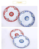 Thickened Enamel Tea Plates Saute Spicy Chicken Iron Porcelain Plates Soup Plate Fish Plates Fruit Flower Bowls Salad Bowl Ins