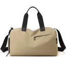 Solid Fitness Bags Zipper Large Capacity Oxford Travel Bags  Thickened Fabric High Capacity Waterproof Luggage Sports Bags