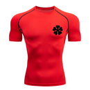 Camiseta de Compressão Bull Print Masculina – Secagem Rápida, Performance Atlética e Conforto Absoluto