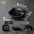 Modern Dinner Set Plates and Dishes Not Easily Broken Melamine Plate Black Cutlery Soy Sauce Dish Kitchen Hotel Tableware