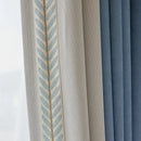Japanese Minimalism Luxury Chenille Curtians for Living Dining Room Bedroom High-end Embroidery Shading Cortinas Customize