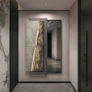 Creative Luxe Mirror Rectangle Frame Salon Aesthetic Mirror Ornament Makeup Espelho Grande Para Quarto House Accessories