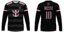 Sports Casual Long Sleeve Tops Men Women Clothing Messi No.10 Fans Jersey Quick Dry Elastic Sweat-absorbing Moto Football Tops