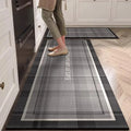 Kitchen Carpet Waterproof Floor Mat Pvc Leather Oil-proof Foot Mats Non-slip Long Carpets British Style Home Decor Rugs 주방러그