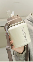 Stainless Steel Vacuum Flask, Outdoor Portable Keeps Cold and Heat, Thermal Bottles, Drinkware
