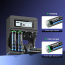CITYORK 1.5V AA Li ion Rechargeable Battery 3000mWh 1.5 V AA Lithium ion Rechargeable Batteries With1.5V AA AAA Battery Charger