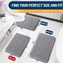 HAPIHAPPY New Chenille Bathroom Rug Mat Extra Soft Thick Absorbent Shaggy Bath Mats Non-Slip Machine Wash Dry Plush Bath Rugs