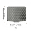 Silicone Dish Drying Mat for Kitchen Counter,Fast Drainage Design Heat Resistant, Non-Slip ,Dishwasher Safe pace-saving storage