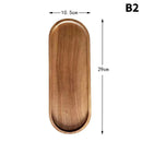 NEW Tableware Solid Wood Round Dessert Plate Japanese-style Wooden Tray Snack Plate Dried Fruit Plate Wooden Plate