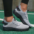Fashion Men's Sneakers Trendy Breathable 2025 Comfortable Soft Running Shoe New High - Quality Knit Upper Lace Up Tenis Feminino
