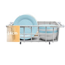 Telescopic Stainless Steel Sink Drain Basket Dishwashing Rack Kitchen Storage Organizer for Utensils And Dishes