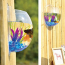 Fish Tanks Home Decoration Wall Mount Fish Tanks Goldfish Bowl Acrylic Hanging Aquariums Flowerpot Flower Vase 15/23CM
