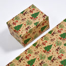1PC Christmas Gift Wrapping Paper DIY Crafts Kraft Paper for Christmas New Year Party Packaging Decoration